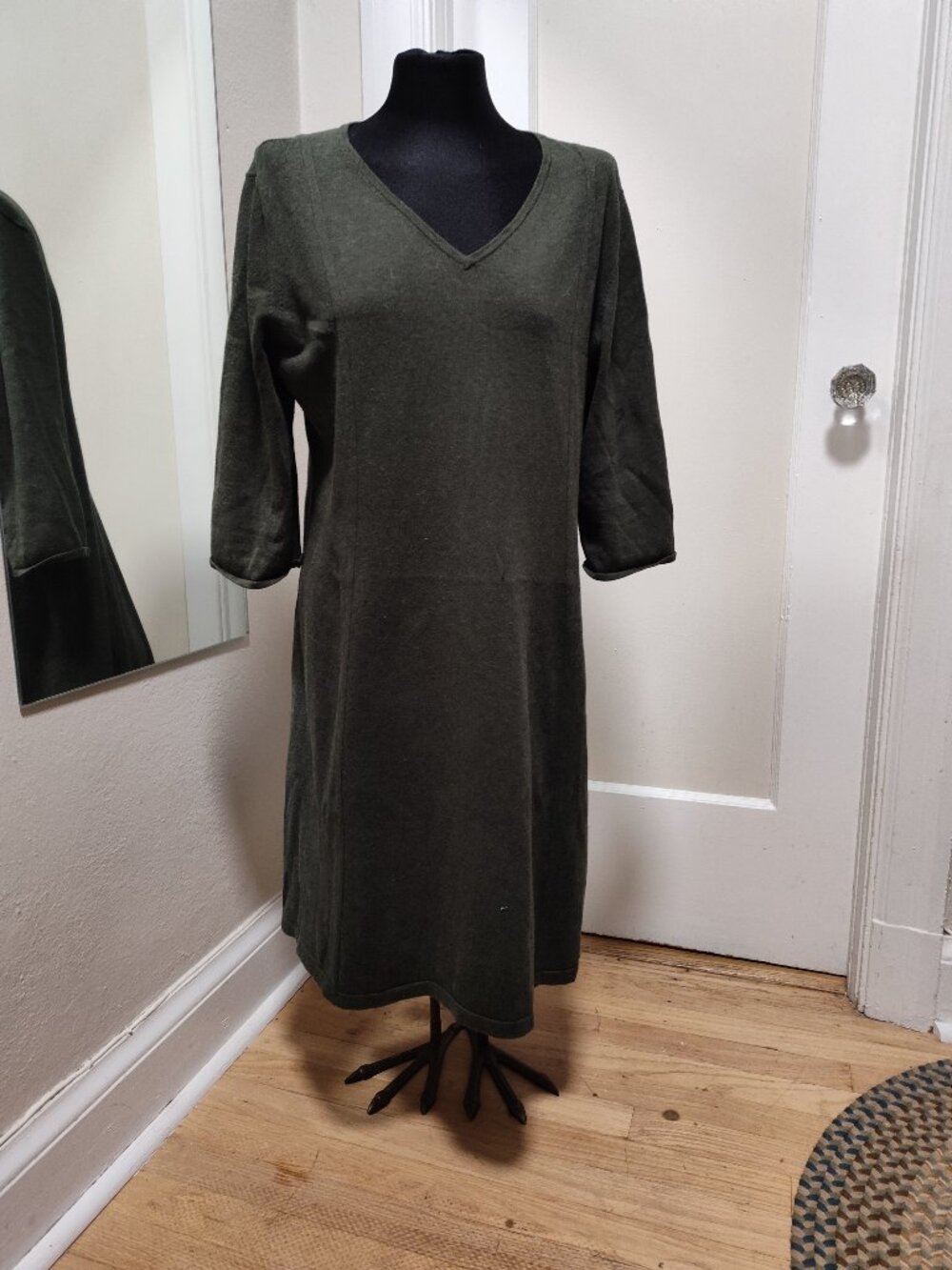 Land's End Sweater Dress with 3/4 sleeves